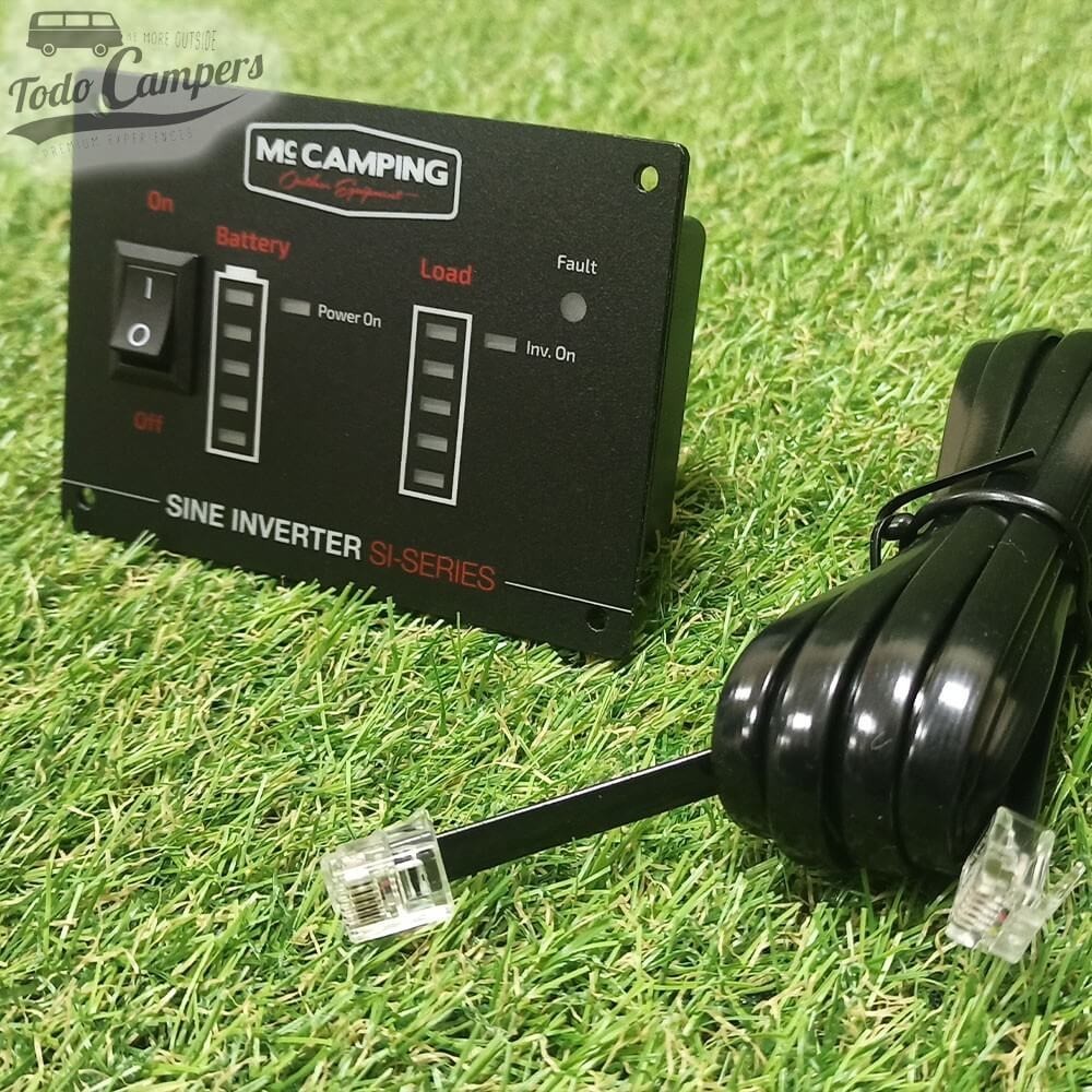 panel de control y cable del inversor de onda pura Mc CAMPING - 1500 W