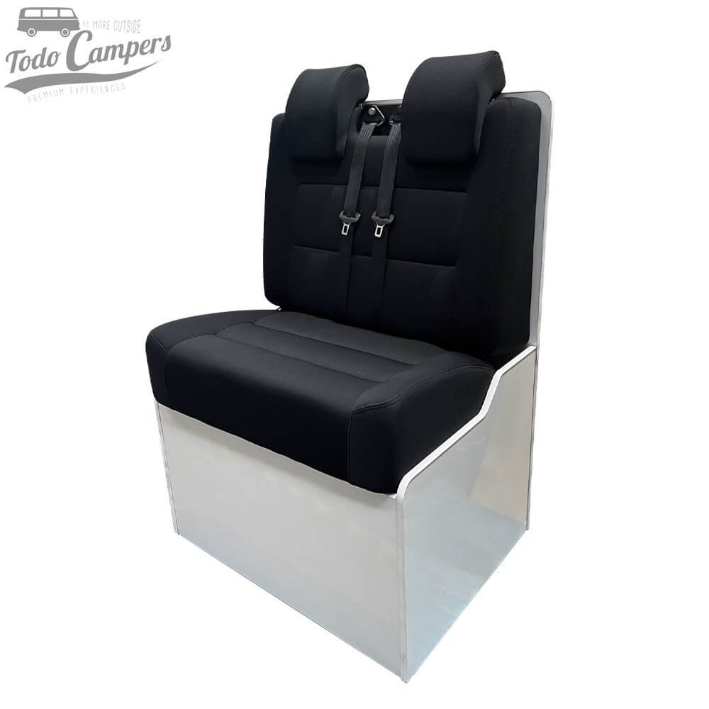 Asiento Komfort Premium negro para estructura CTA con Isofix (cajón de madera no incluido)