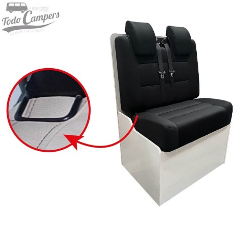 Asiento Komfort Premium negro para estructura CTA con Isofix