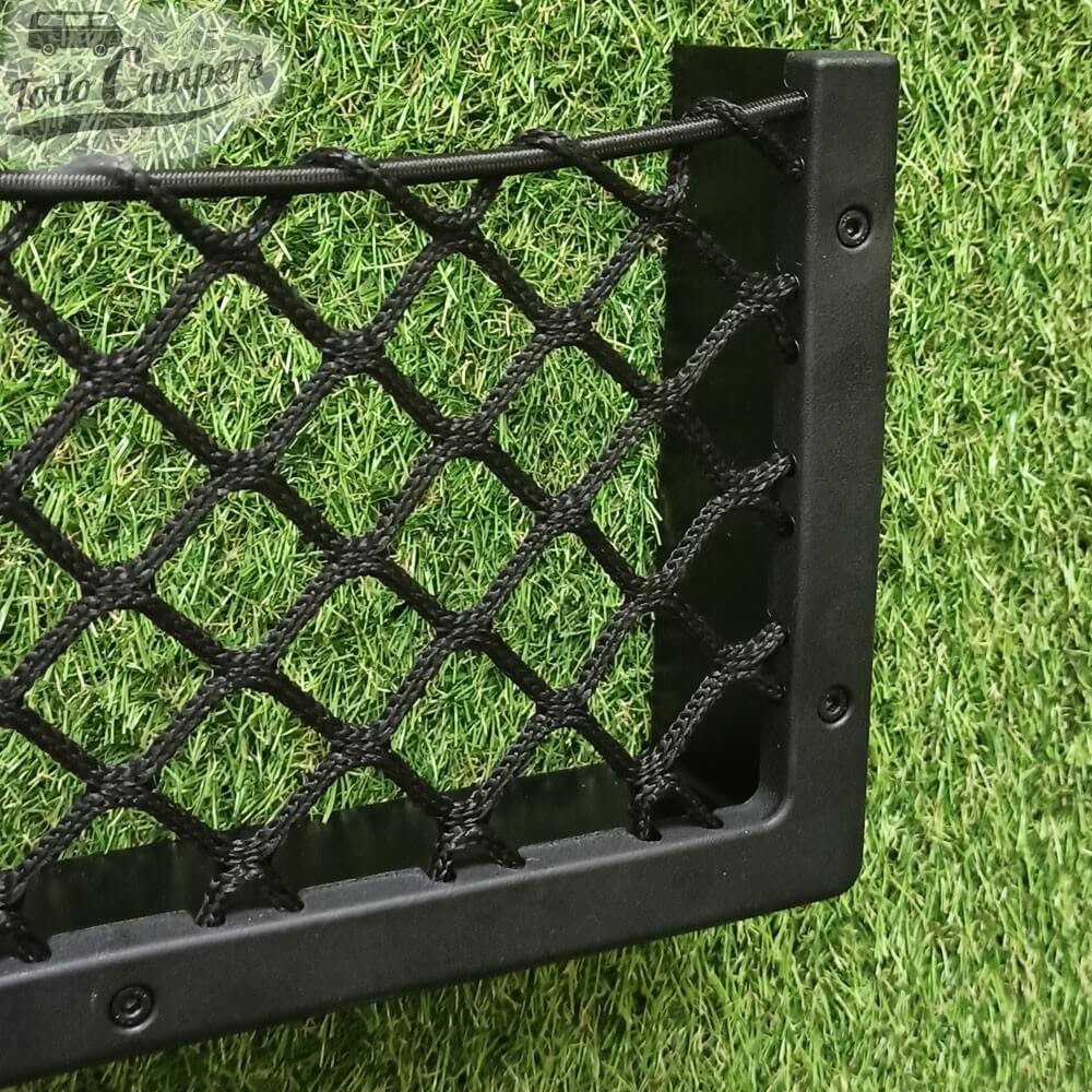 Rede elástica porta-objetos com moldura de alumínio Tamanho S