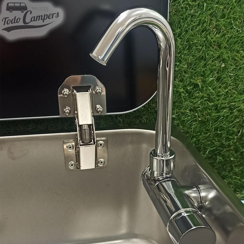 Grifo del Fregadero con tapa de cristal Carbest
