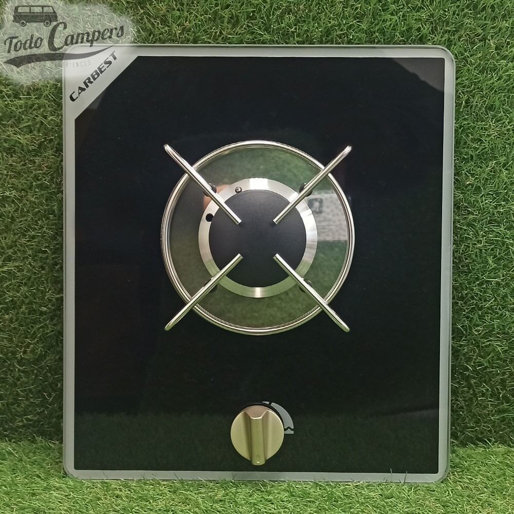 Fogão a gás de vidro encastrável Carbest - 1 bico