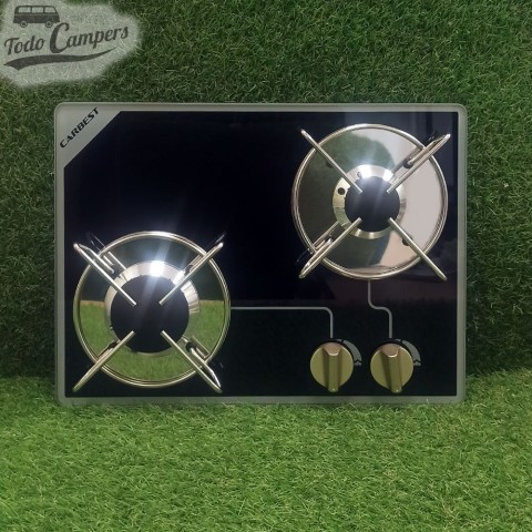 Cocina de gas encastrable en encimera Carbest - 2 quemadores