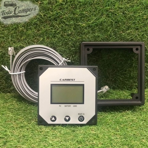 Pantalla LCD para reguladores MPPT de 12A y 25A Carbest