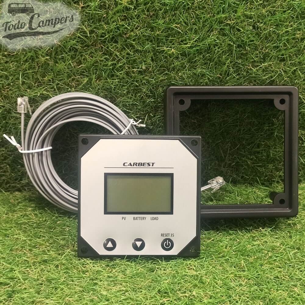 Pantalla LCD para reguladores MPPT de 12A y 25A Carbest