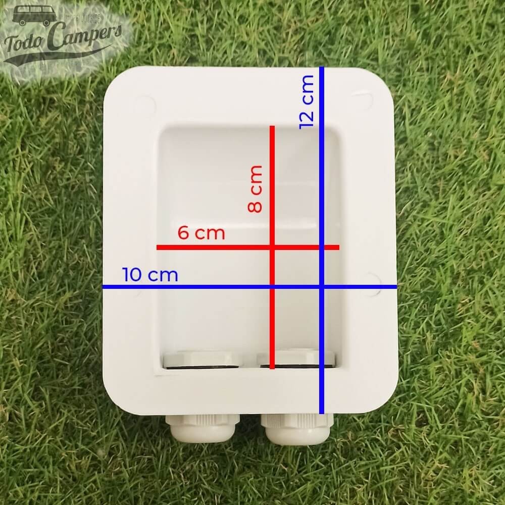 medidas del pasatechos de dos vías rectangular