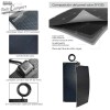 Painel solar semi-flexível monocristalino BLACK PANEL Carbest SFX135 - 135W