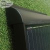Spoiler de aluminio negro para placa solar Mc Camping