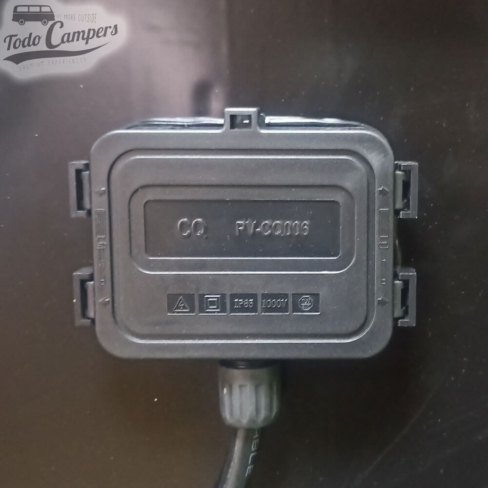 sistema eléctrico de la placa solar Mc Camping