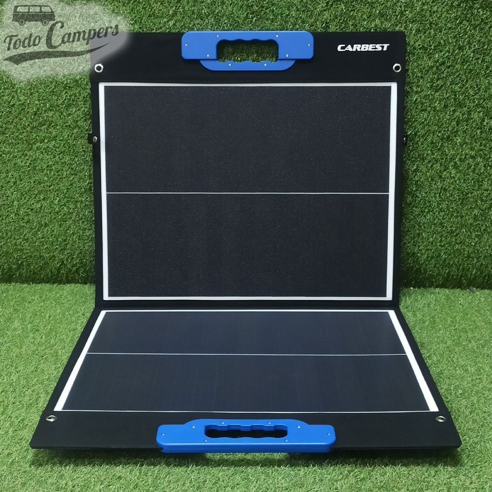 Painel solar dobrável SC100 em vários ângulos