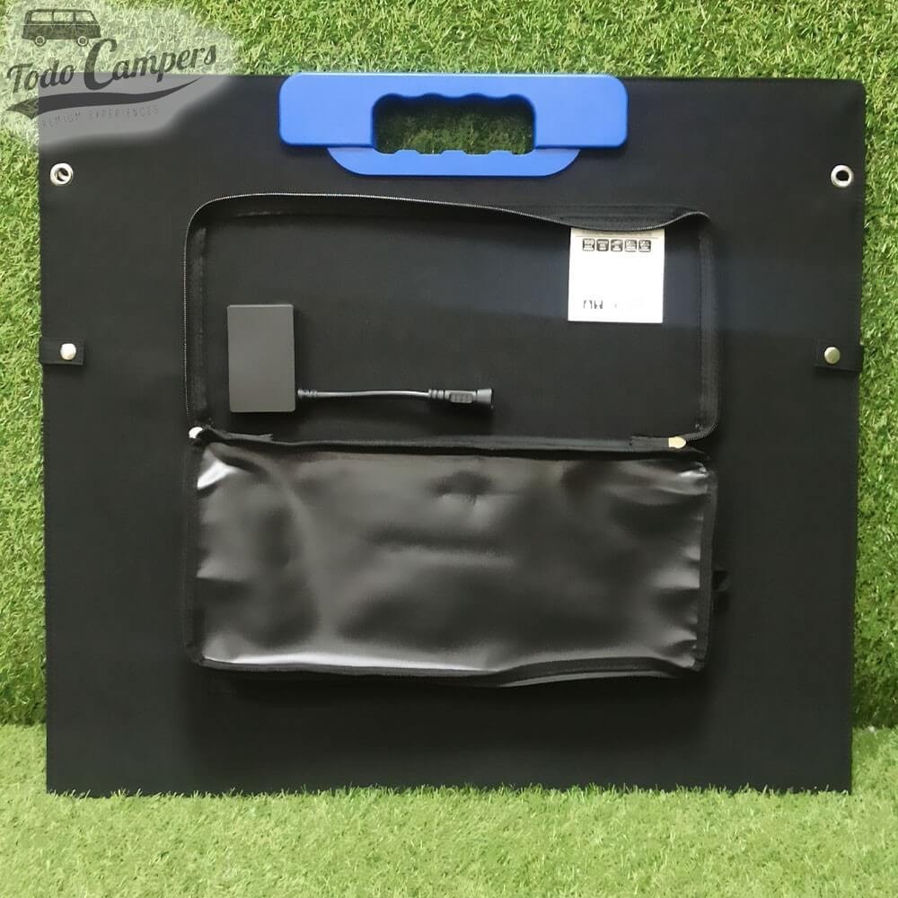 Regulador integrado com porta para cabos e 3x USB (1x USB-A / 1x USB-QC 3.0 / 1x USB-C