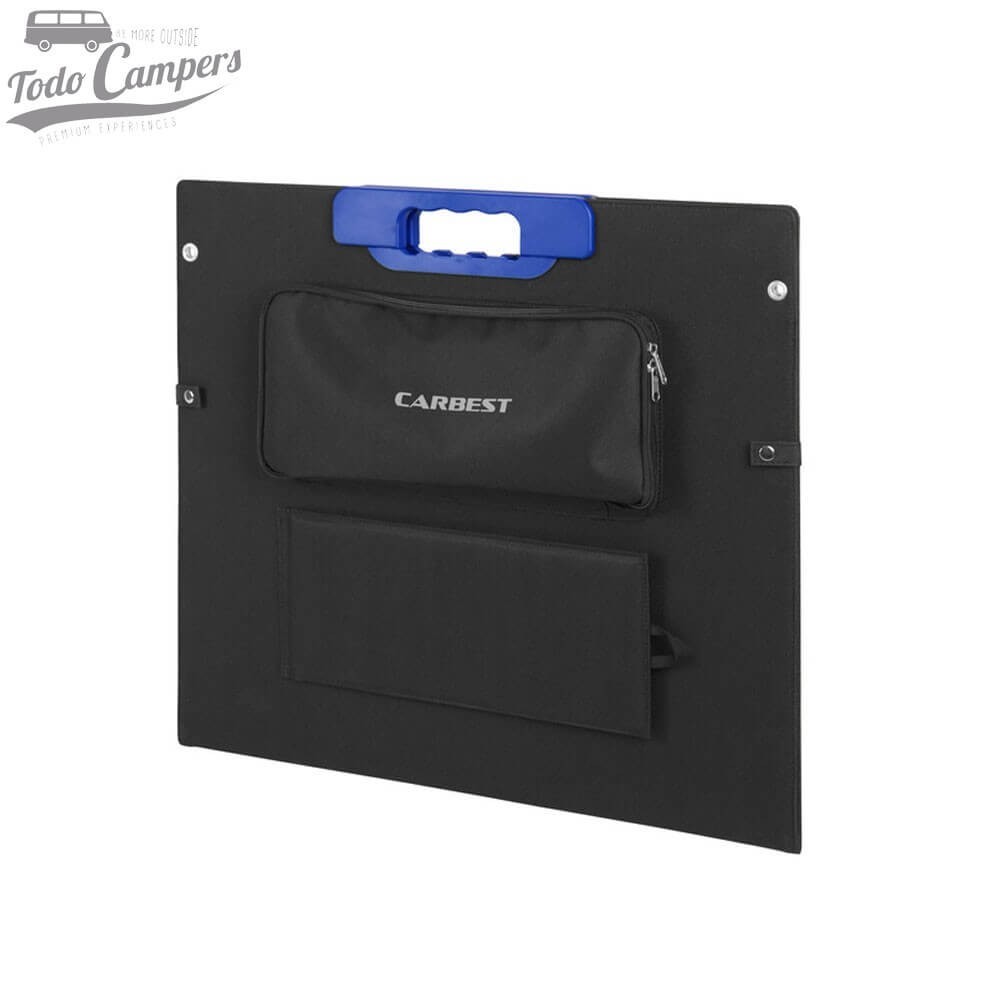 Con bolsa protectora adicional con bolsillo adjunto para guardar los cables de conexión