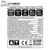 características técnicas de la placa solar SC200