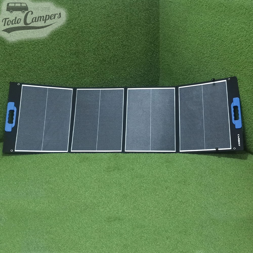 Painel solar portátil aberto modelo SC200 da Carbest