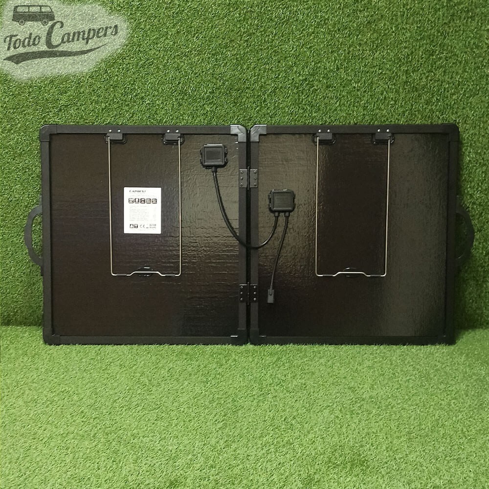 Painel solar portátil dobrável Carbest HC130 aberto