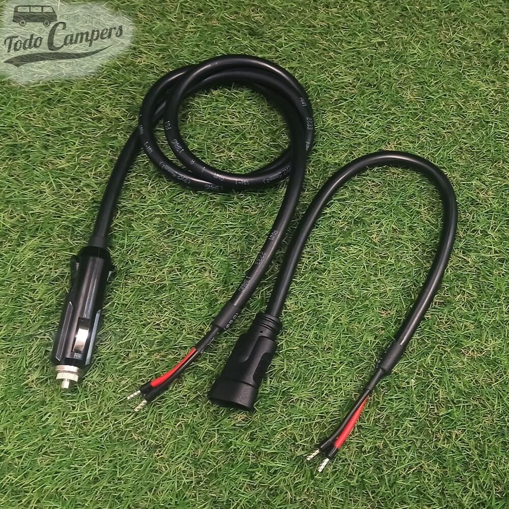 Kit de Cables adaptadores de placa solar con salida mechero encendedor