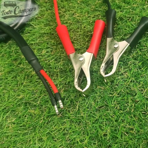 Cable adaptador de placa solar con salida pinzas de batería