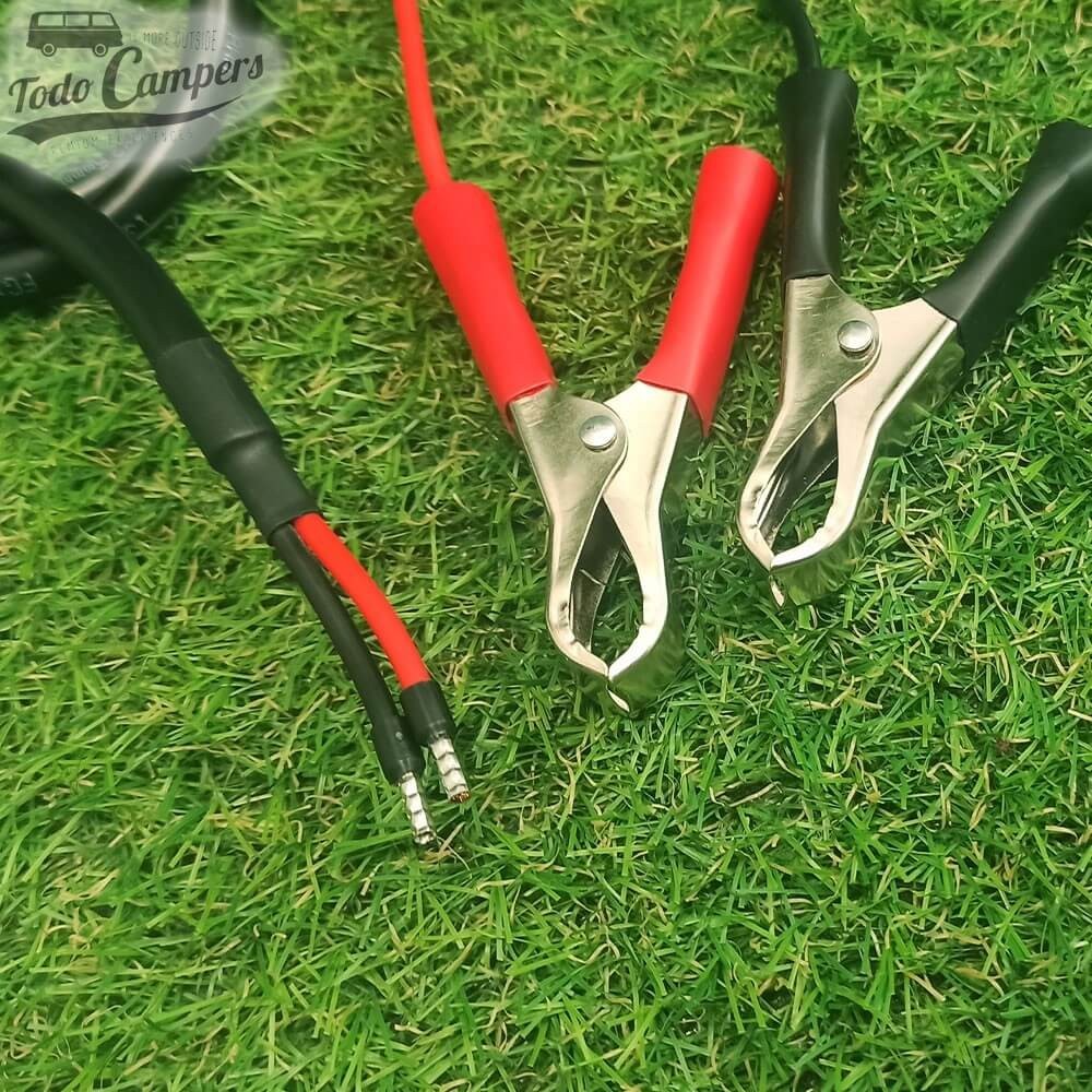 Cable adaptador de placa solar con salida pinzas de batería