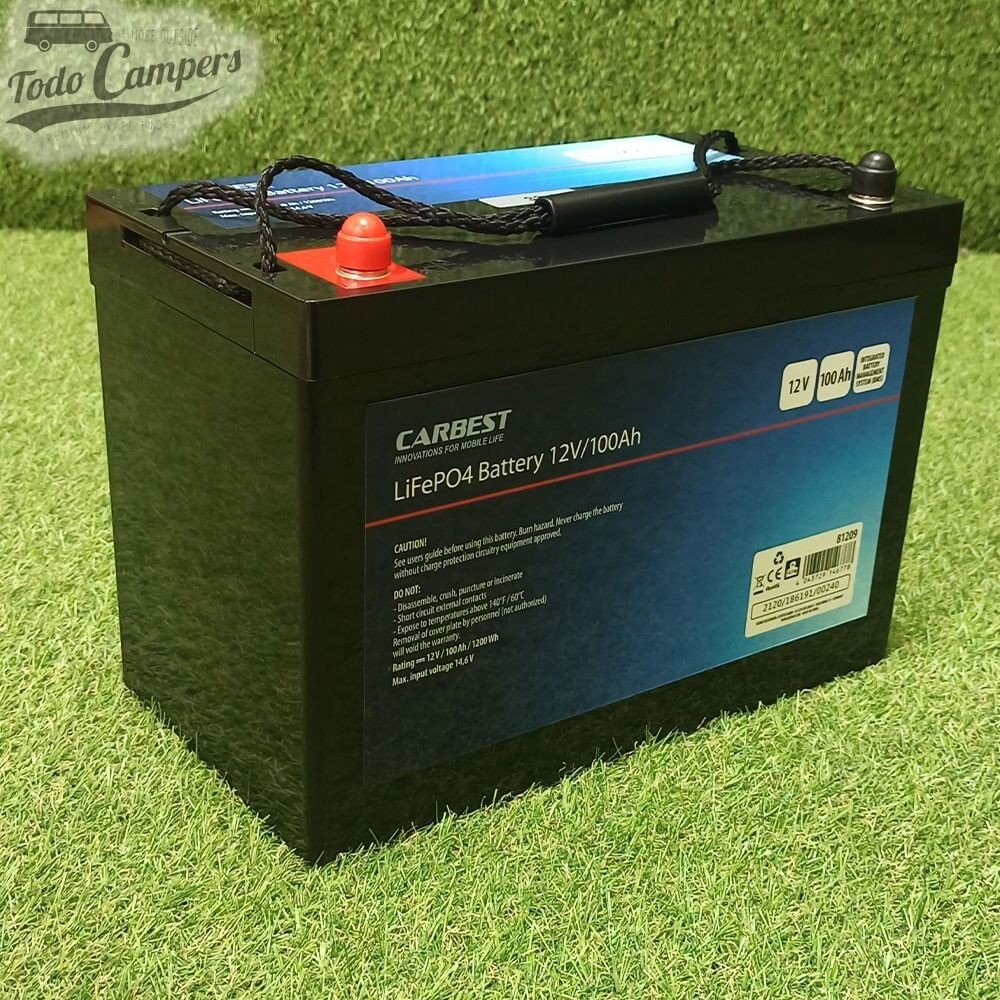 Bateria de lítio LiFePo4 Carbest de 100 Ah referência 81209