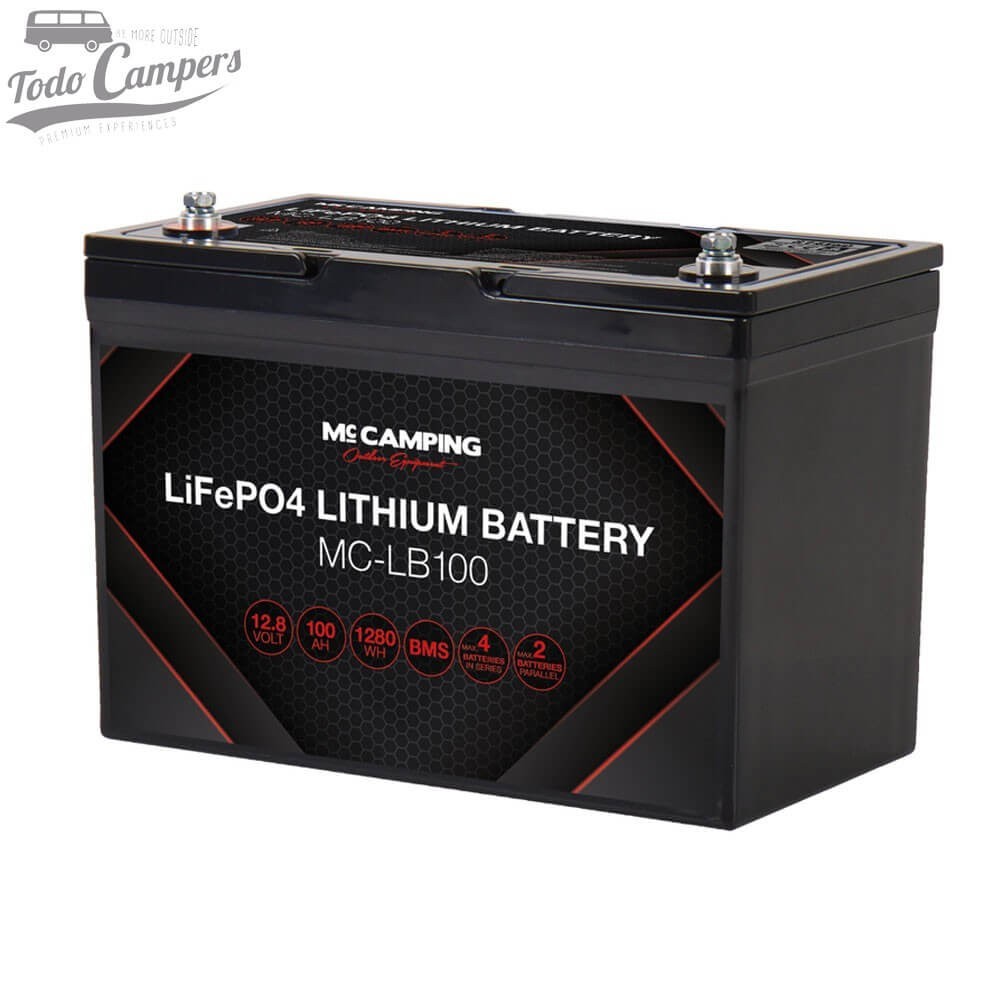 Batería de litio LiFePo4 MC-LB100 (Especial Camper) de Mc Camping de 100 Ah