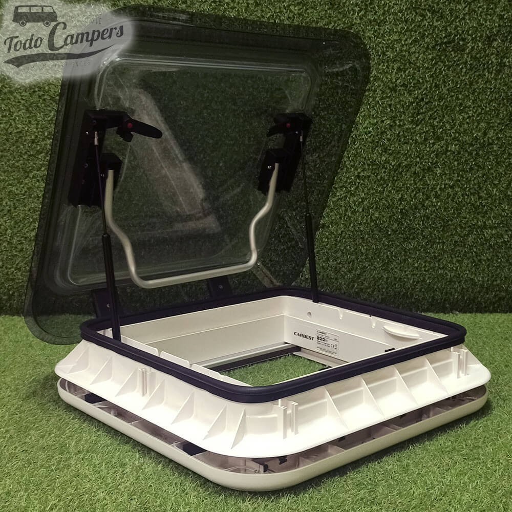 Claraboia Skylight de Carbest com LED e cúpula transparente de 45x40 cm