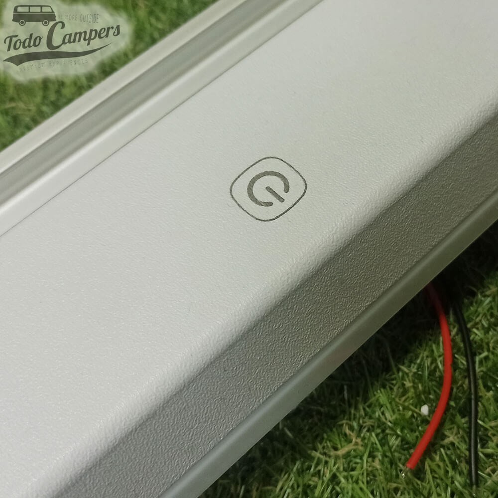 botão de ON do LED interno da claraboia Carbest