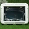 Claraboia Skylight Carbest com LED e cúpula branca e transparente de 70x50 cm