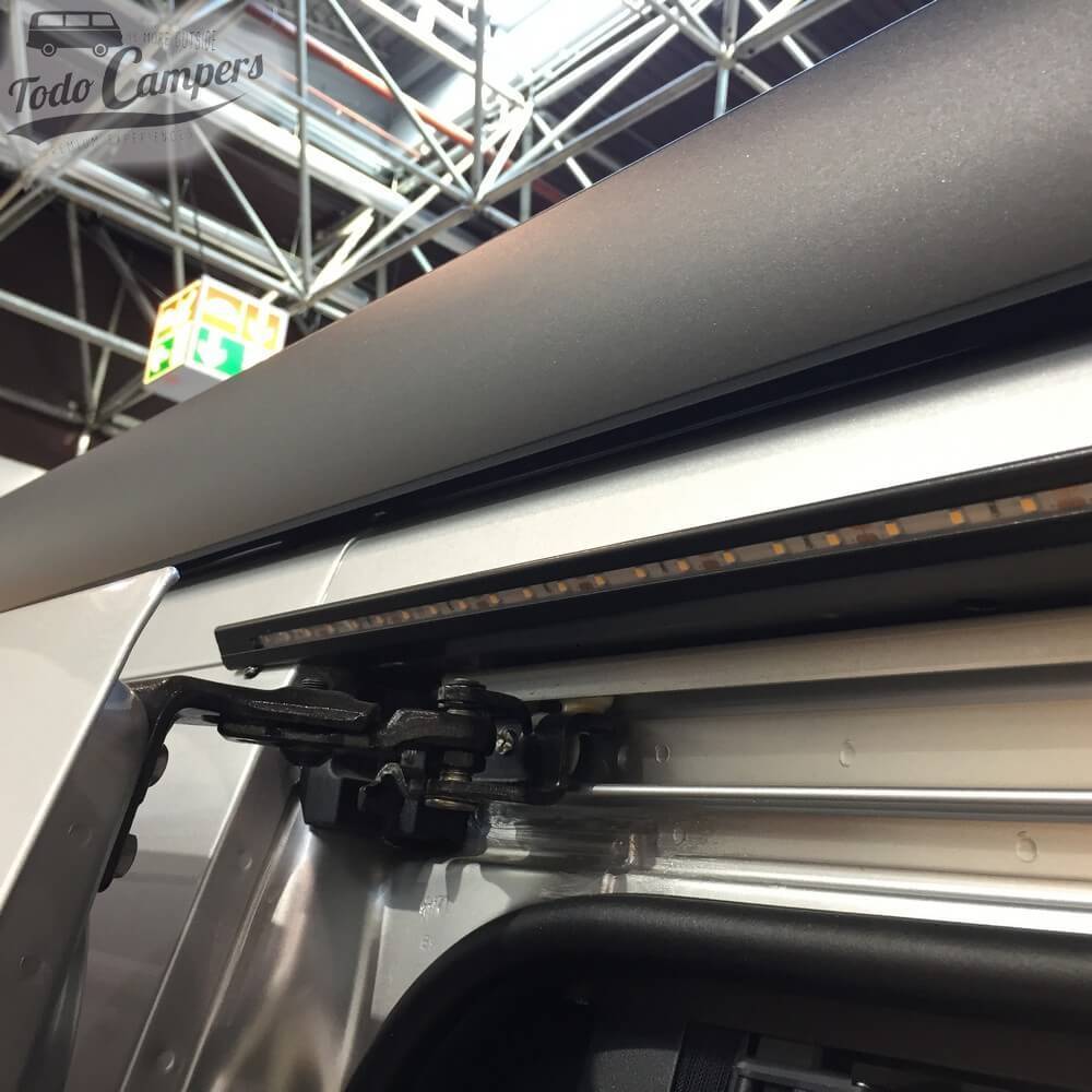 Persepctiva vista desde arriba de Viertaguas iluminadas