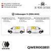 Aislantes térmicos BLACK EDITION para Volkswagen T4 - Habitáculo (ventanas laterales)