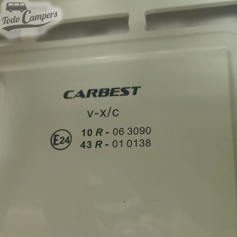 contraseña de homologación R43 de Claraboya Carbest 31853