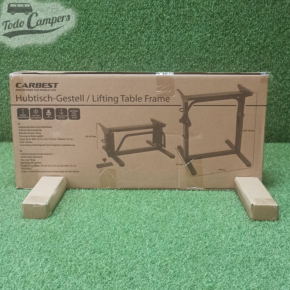 caixa exterior da estrutura Carbest para mesa / cama de campismo