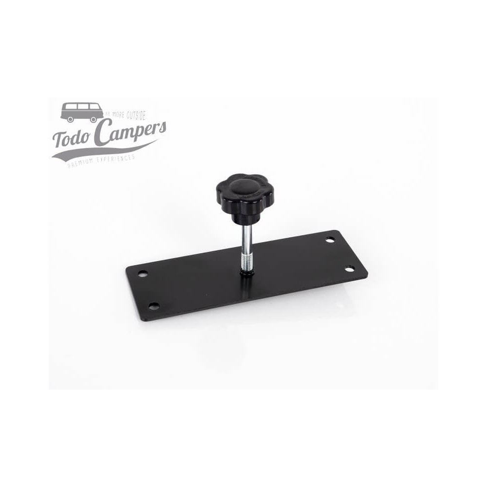 fixações da estrutura de mesa elevatória em preto