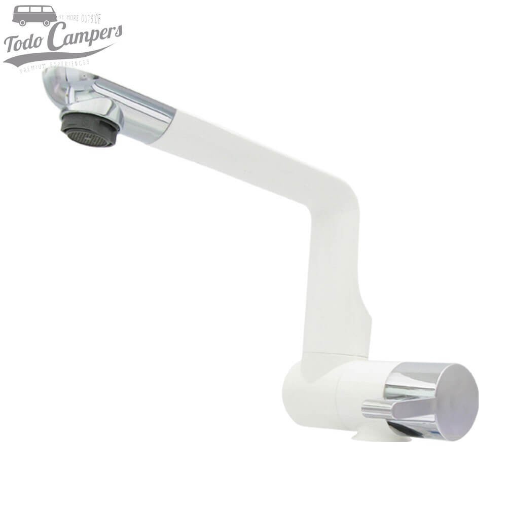 Grifo de agua fría giratorio y abatible 360º Comet Arona - Blanco