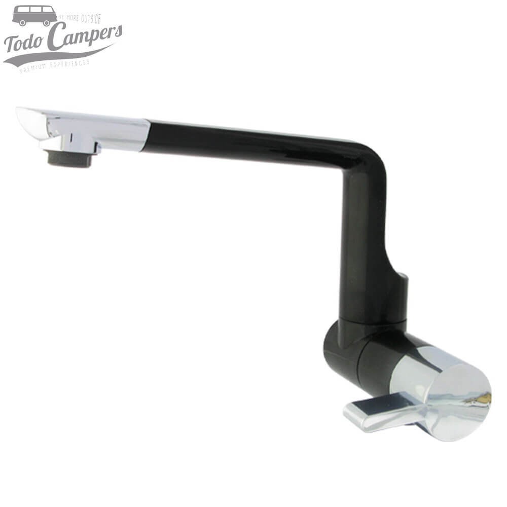 Grifo de agua fría giratorio y abatible 360º Comet Arona - Negro