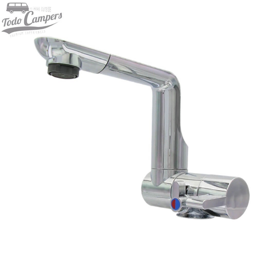 Grifo mezclador monomando giratorio y abatible 360º Comet Arona - pequeño de 100 mm color Cromo