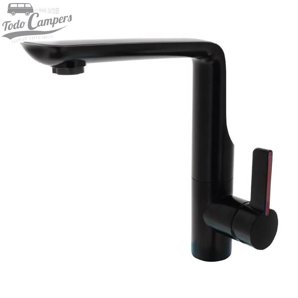 Grifo mezclador monomando giratorio Comet Modena - 165 mm - Negro satinado