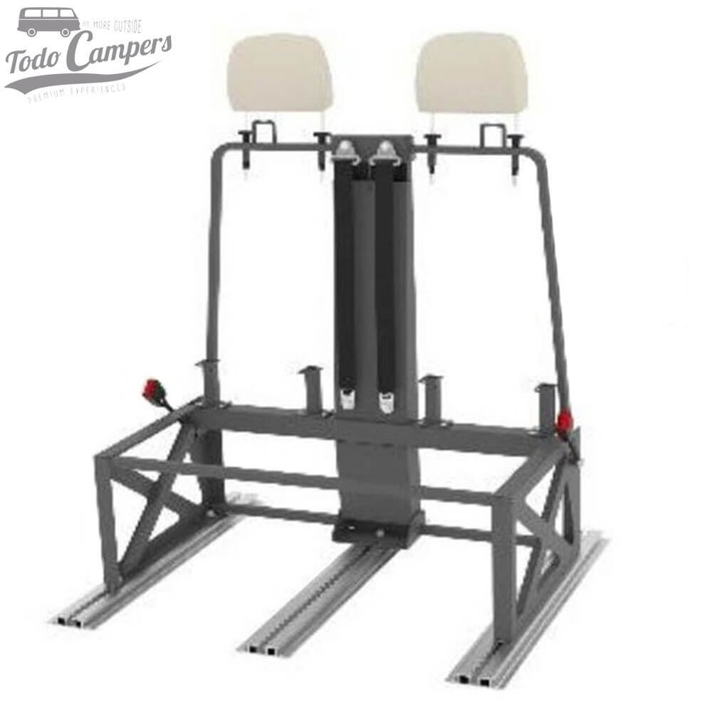 Estructura completa de asientos con Isofix OKB para furgonetas Categoria N1, N2 y M1