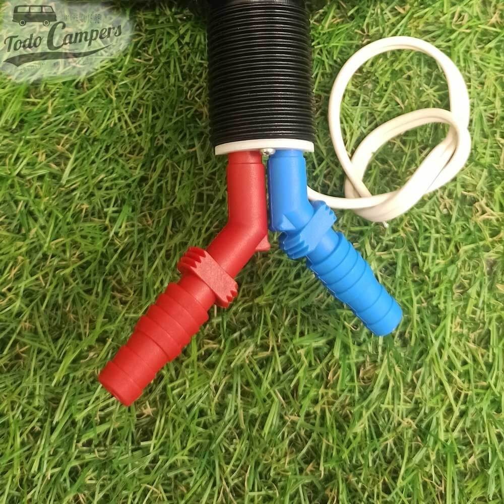 conexões de água fria e quente de 100 mm