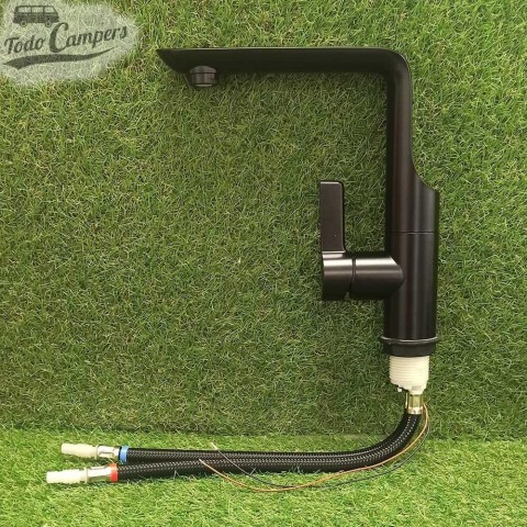 Grifo mezclador monomando giratorio Comet Modena - Negro satinado