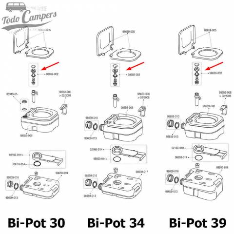Medidas Pistón Bomba Bi-Pot
