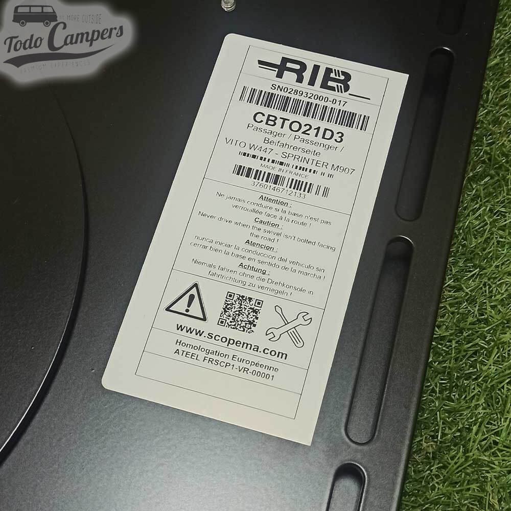 contraseña de homologación de la Base giratoria acompañante para Mercedes