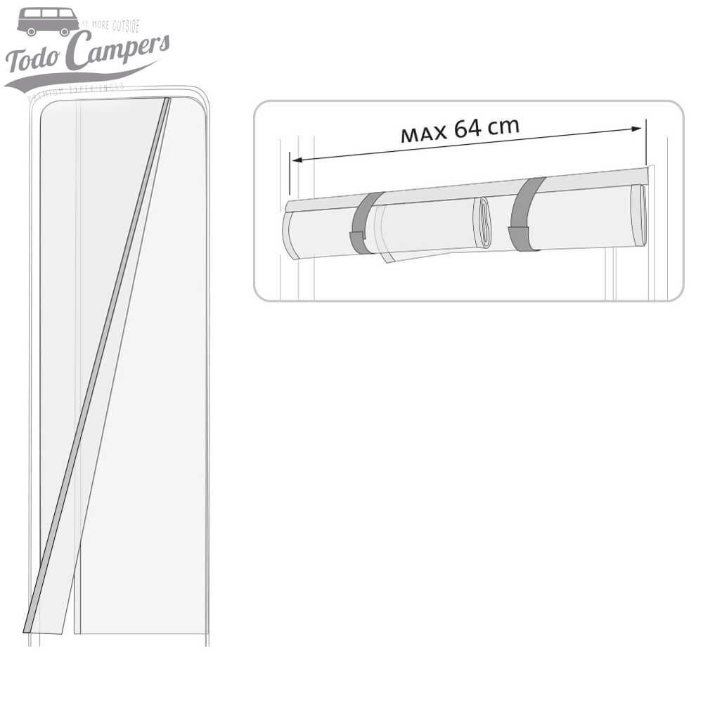 esquema de la mosquitera Fiamma Moskito Net