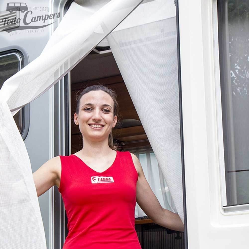 Mosquitera para puerta Fiamma Moskito Net Pro que bloquea el 60% de la luz