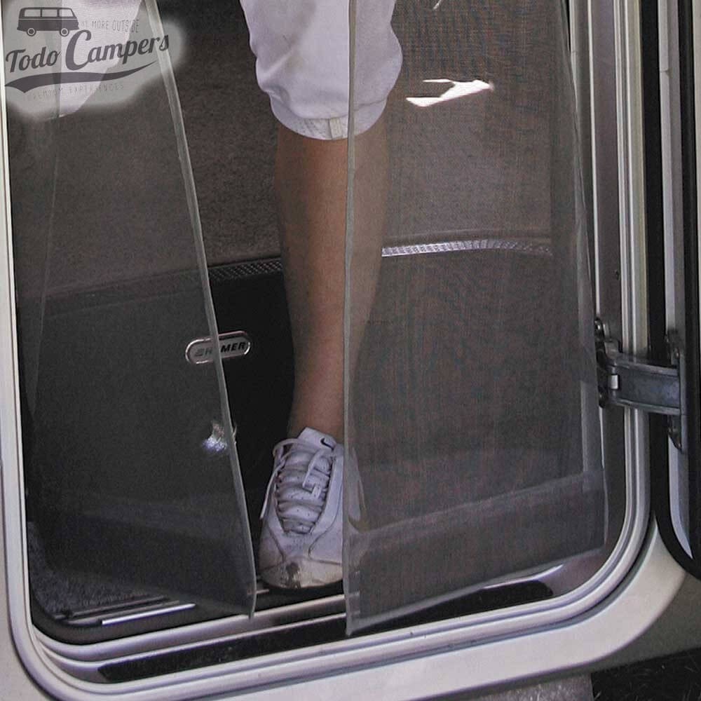 Mosquiteira para porta Fiamma Moskito Net Pro com baínhas reforçadas