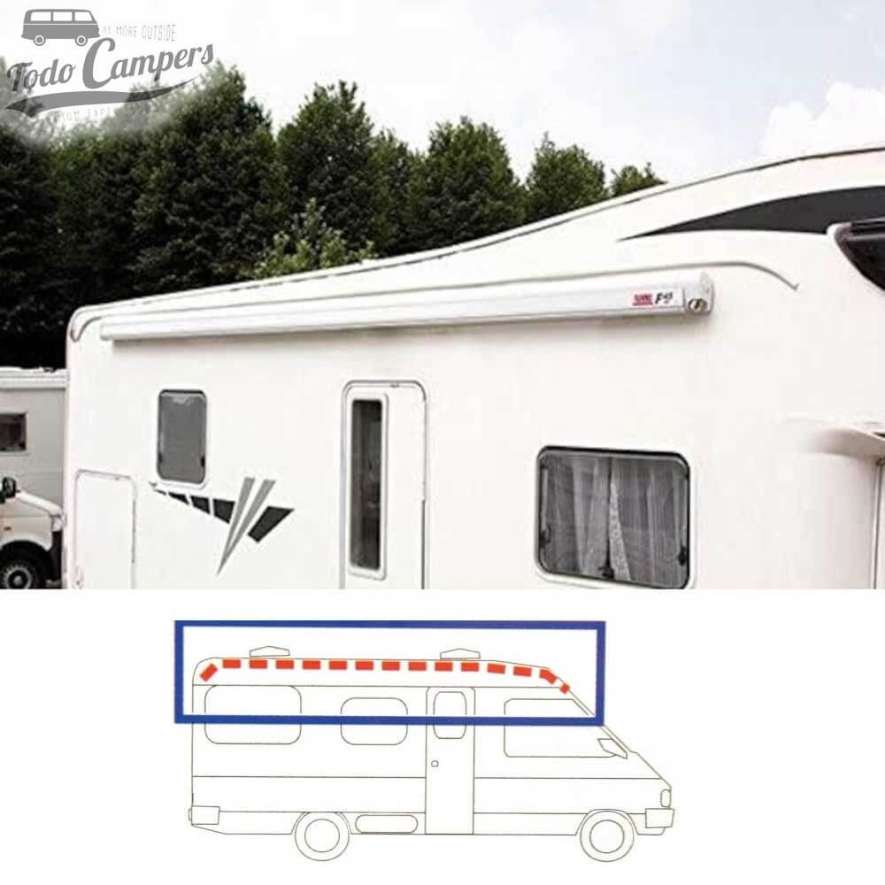 vierteaguas XL para colocar sobre el toldo de tu autocaravana o furgoneta camper