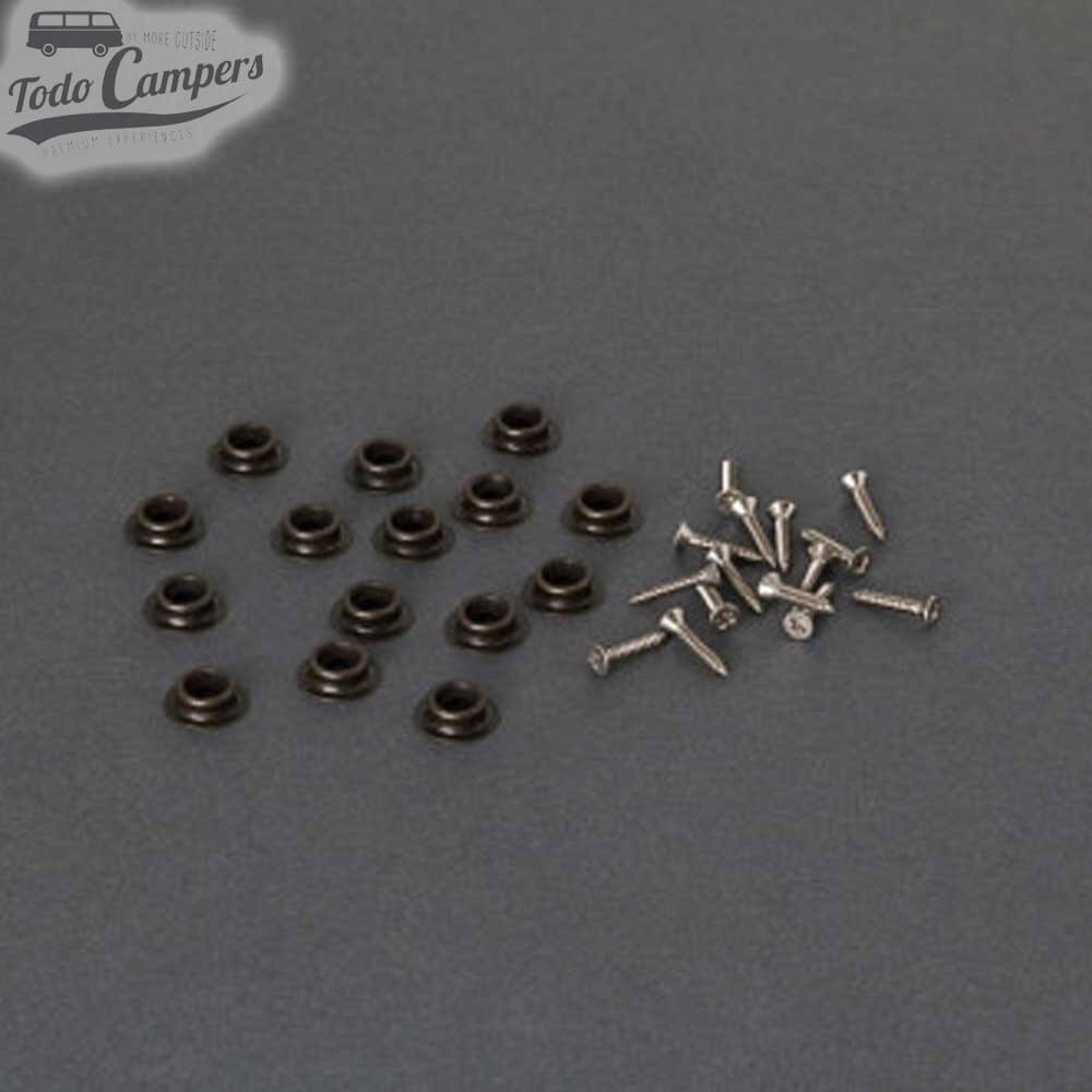 kit con botones automáticos para instalación de faldón skirting