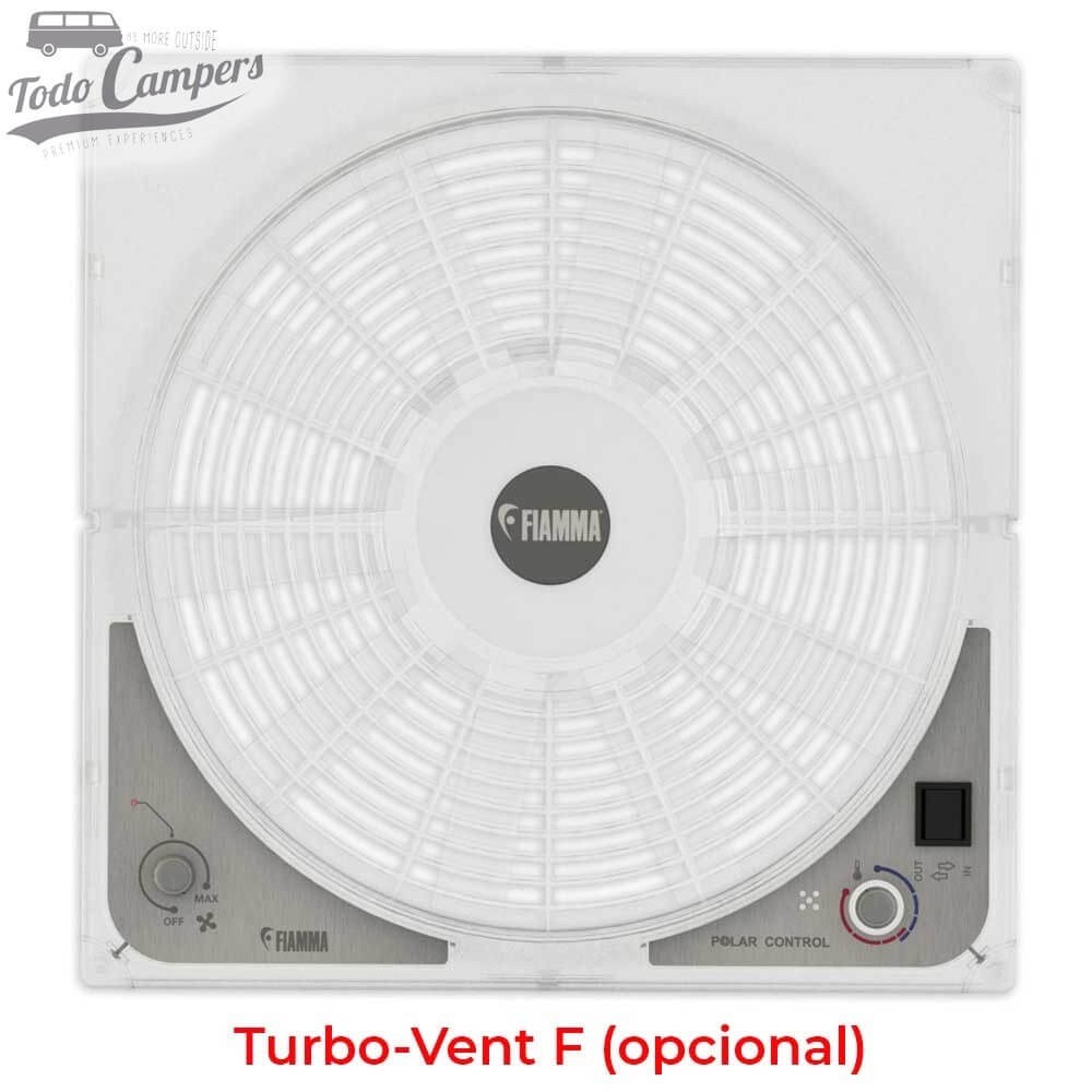 Ventoinha Turbo-Vent F opcional não incluído