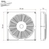 Medidas del Fiamma Kit Turbo-Vent F - 40x40 cm
