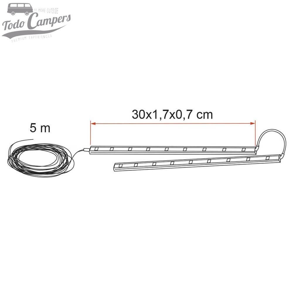medidas del Fiamma Awning Arms LED