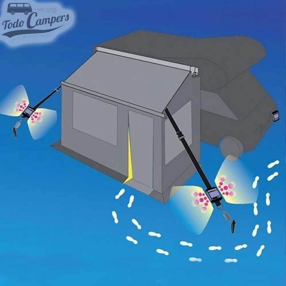 Esquema de Fiamma LED Warning Solar con Tie Down de Fiamma